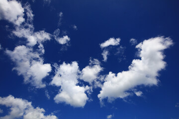 Beautiful white clould blue sky on sunny day, natrual clould sky