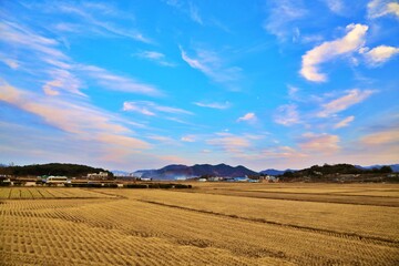 Fototapeta na wymiar 풍경 - 한국의 농촌 풍경