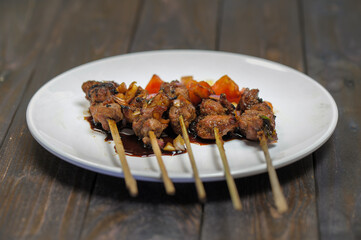Sate Kambing is Lamb satay and traditional food from indonesia