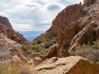 Beautiful landscape around the El Dorado Trail