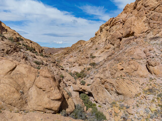 Fototapeta premium Aerial view of the Beautiful nature arch on the El Dorado Trail