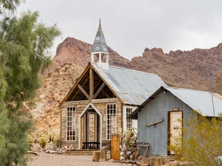Foto op Canvas Abandoned church of the Nelson Ghost Town © Kit Leong