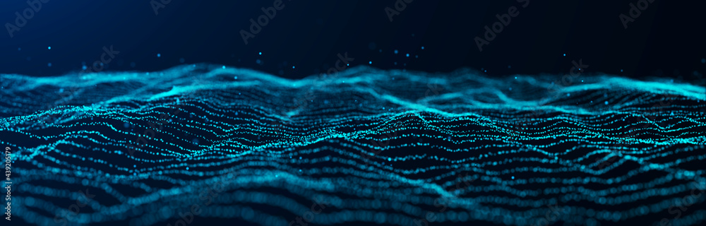 Poster dynamic music wave. showing sound waves with music waves. equalizer for music. music abstract backgr