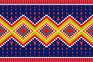 ethnic seamless pattern traditional background Design for carpet,wallpaper,clothing,wrapping,batik,fabric,Vector illustration embroidery style.