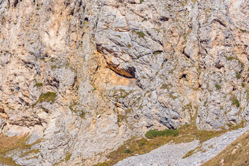 Colorful cliff background texture.