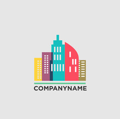 City logo design, simple and elegant