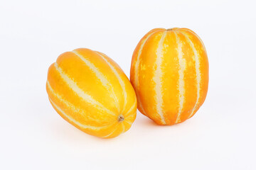 oriental melon isolated in white background