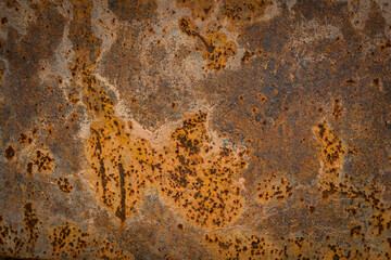 Grunge rusted metal texture, rust, and oxidized metal background. Old metal iron panel