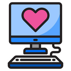 computer color line style icon