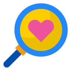 search flat style icon