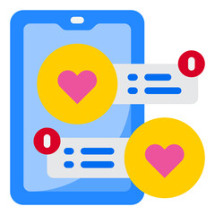 smartphone flat style icon