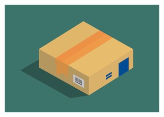 Thin sealed paper box
