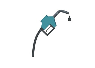 Gas station simple illustration