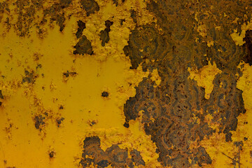 Grunge rusted metal texture, rust, and oxidized metal background. Old metal iron panel