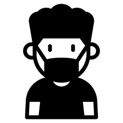 kid glyph icon