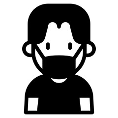 kid glyph icon