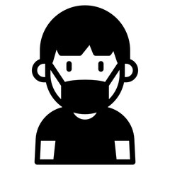 kid glyph icon