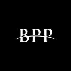 BPP initial overlapping movement swoosh horizon, logo design inspiration company business