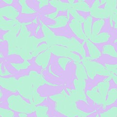 Pastel Floral Brush strokes Seamless Pattern Background