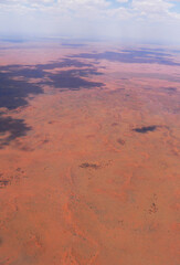 Fototapeta na wymiar Aerial view of outback in Australia