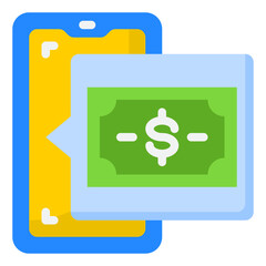 smartphone flat style icon