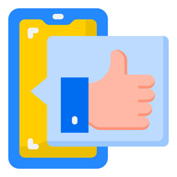 smartphone flat style icon