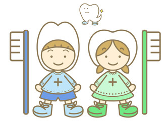 歯磨き促進マスコット