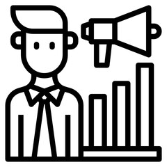 business man line icon