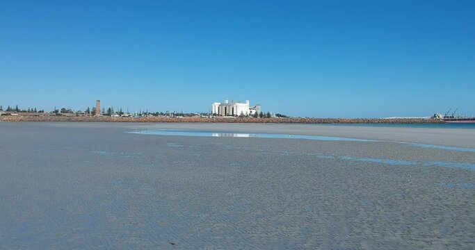 Flying across North Beach at Wallaroo South Australia