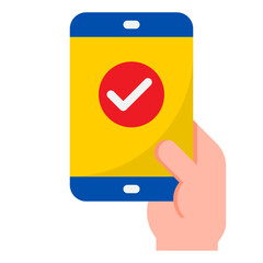 smartphone flat style icon