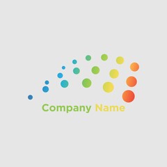 Circle logo icon vector design, unique, simple and elegant