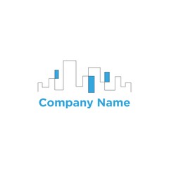 City logo building vector design is unique, simple and elegant