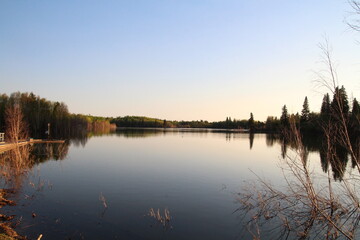 Calm May Evening On Astotin, Elk Island National Park, Alberta