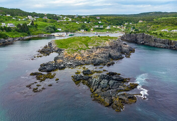 Obraz premium Timber Cove Island from above