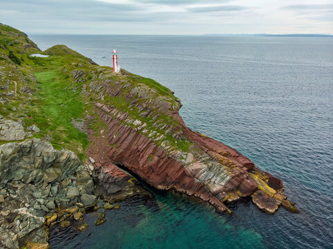 Brigus Lighthouse from the sky