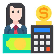 accounting flat icon