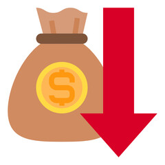 money bag flat icon