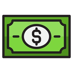 money color line style icon