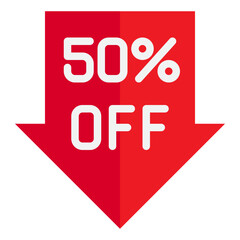 sale flat style icon
