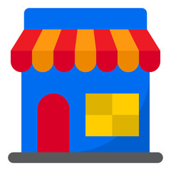 shop flat style icon