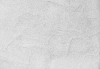 White grey background of mulberry paper texture with pulp patterns
