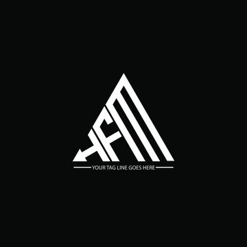 H F M letter logo creative design. H F M unique design