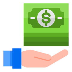 money flat style icon
