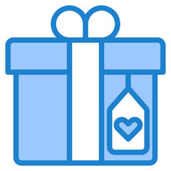 gift blue style icon