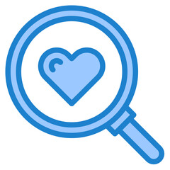 search blue style icon