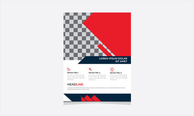 Naklejka na ściany i meble corporate business flyer design template