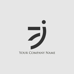 FJ simple and elegant logo font