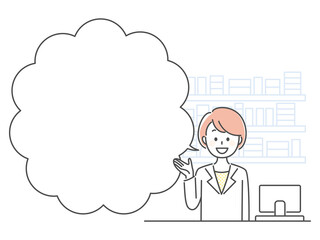 illustration of staff at pharmacy