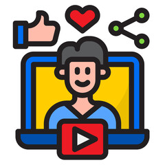 live color line style icon