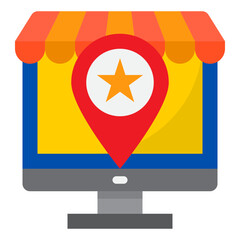 favorite flat style icon